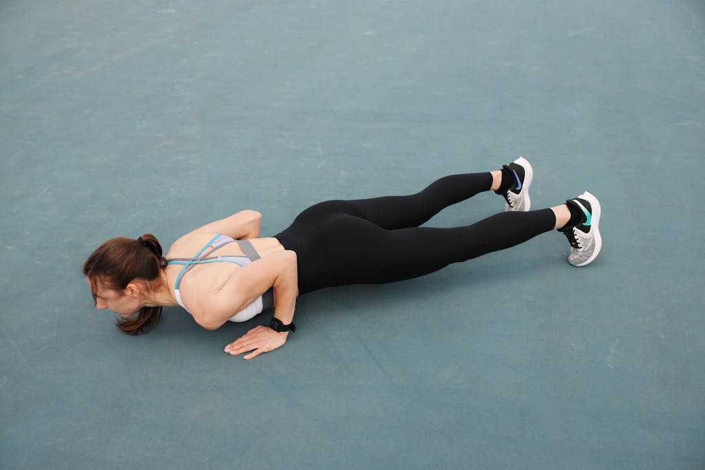 Woman Doing Push Ups