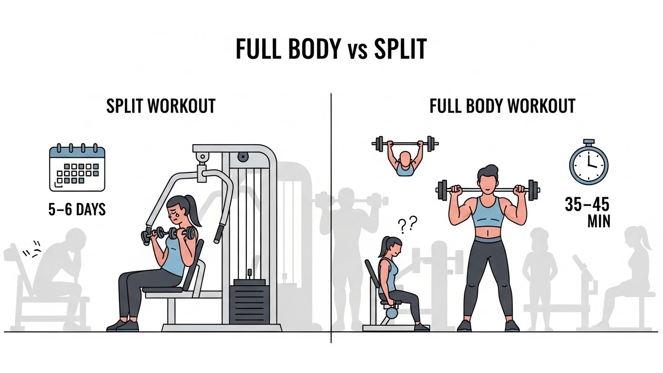 Full Body vs. Split Workout: The Efficiency Showdown