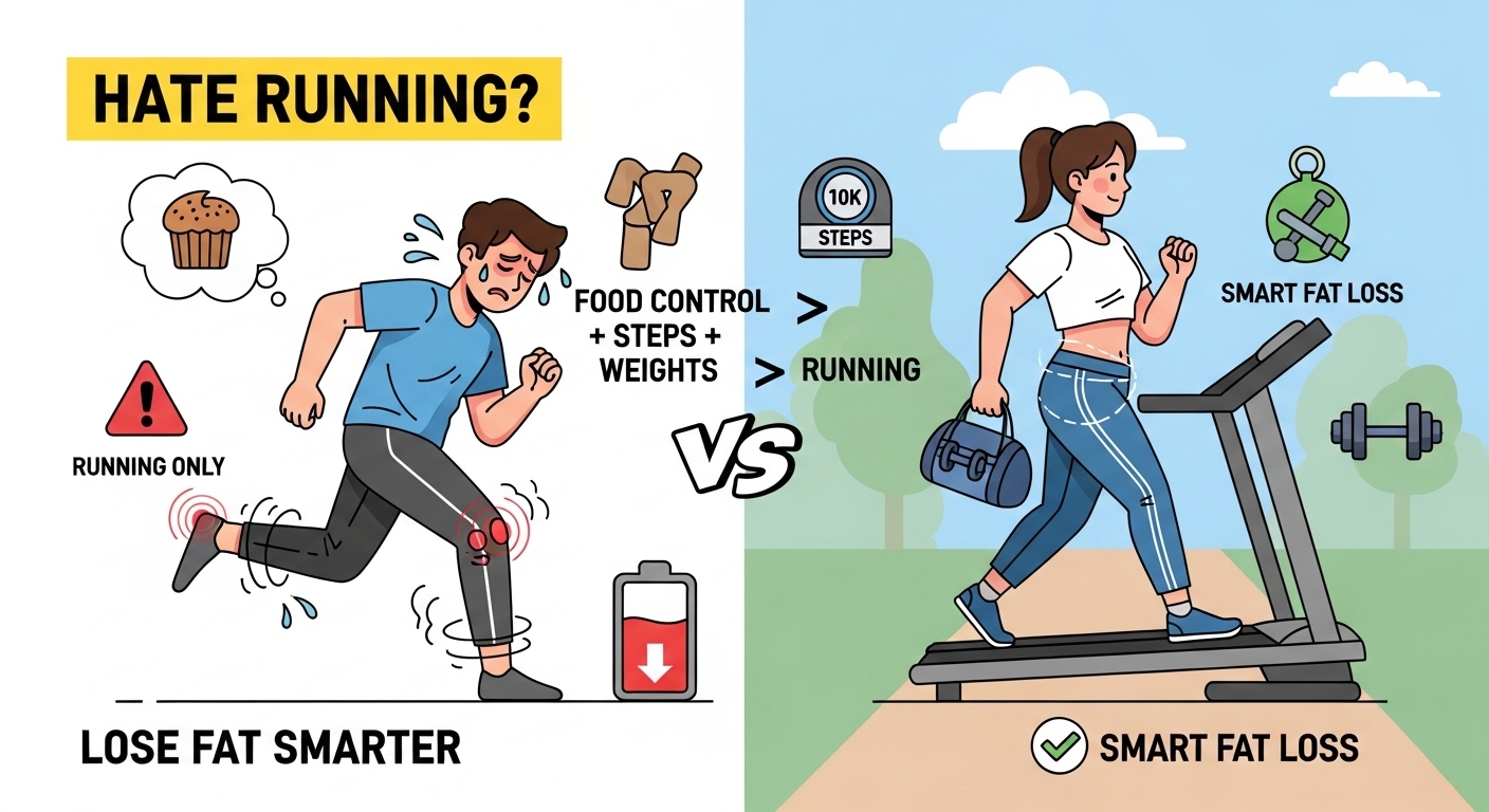 How to Lose Fat Without Running? (The No-Impact Solution)