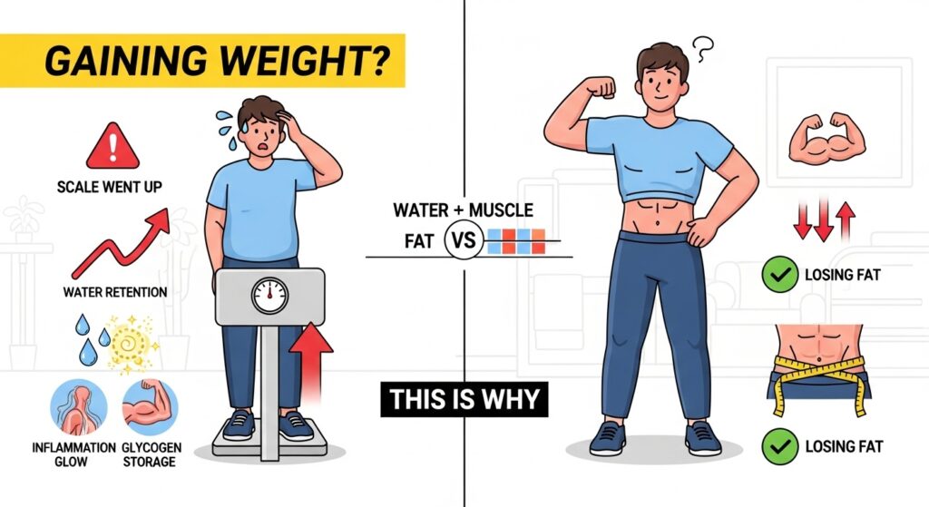 Why Am I Gaining Weight After Starting the Gym? (The Paradox Explained)